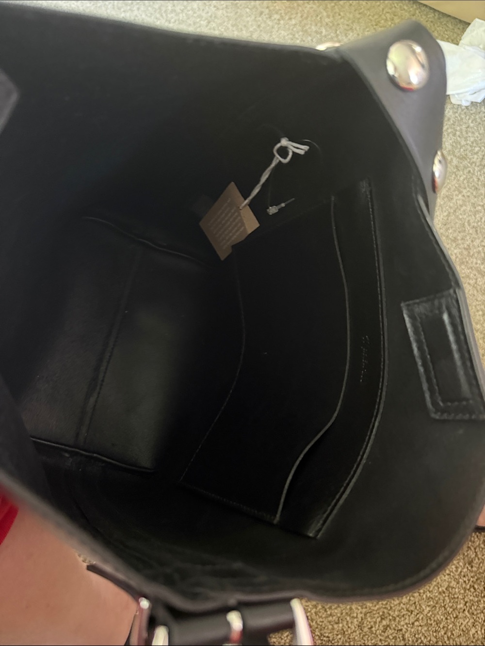 Madewell Black Leather Stud-Accent Shoulder Bag - Picture 5 of 8